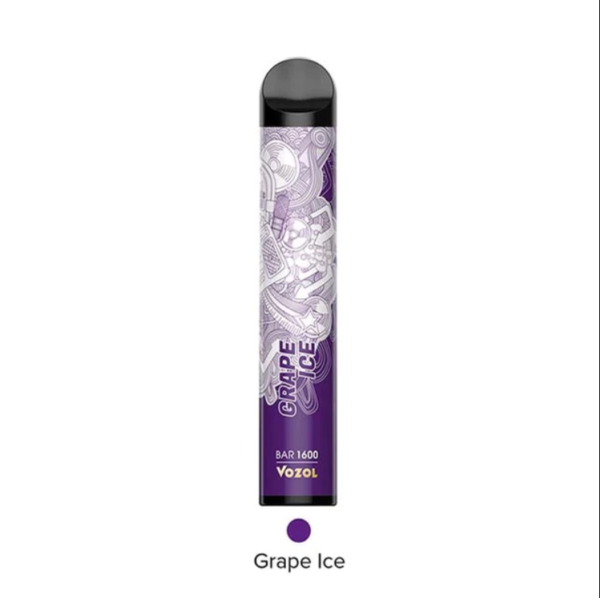 Vozol disposable 1600 puffs grape ice